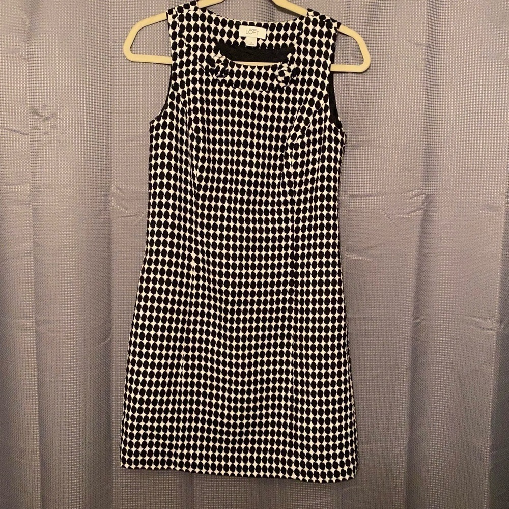 Loft Retro Polka Dot Dress (109)